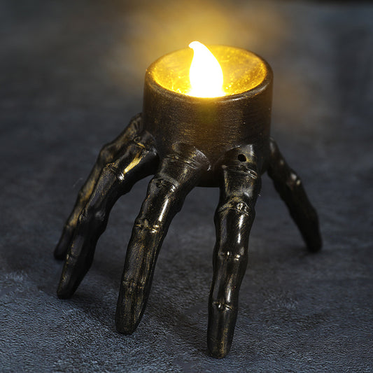 Halloween Skull Hand Lantern Atmosphere Decoration Props Skull Foot Night Lantern Halloween Candle Lantern | Wednesday - Hand